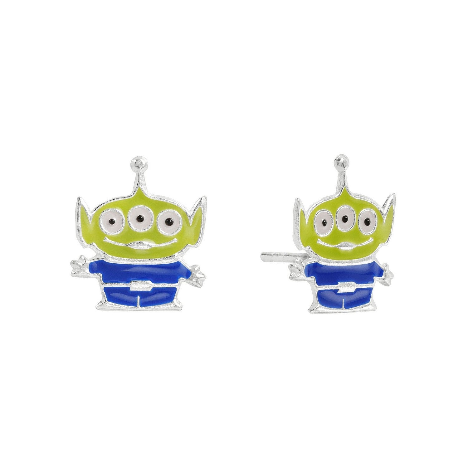 Kids Film And Cartoon Toy Story Alien Sterling Silver Earrings E913039SL.PH