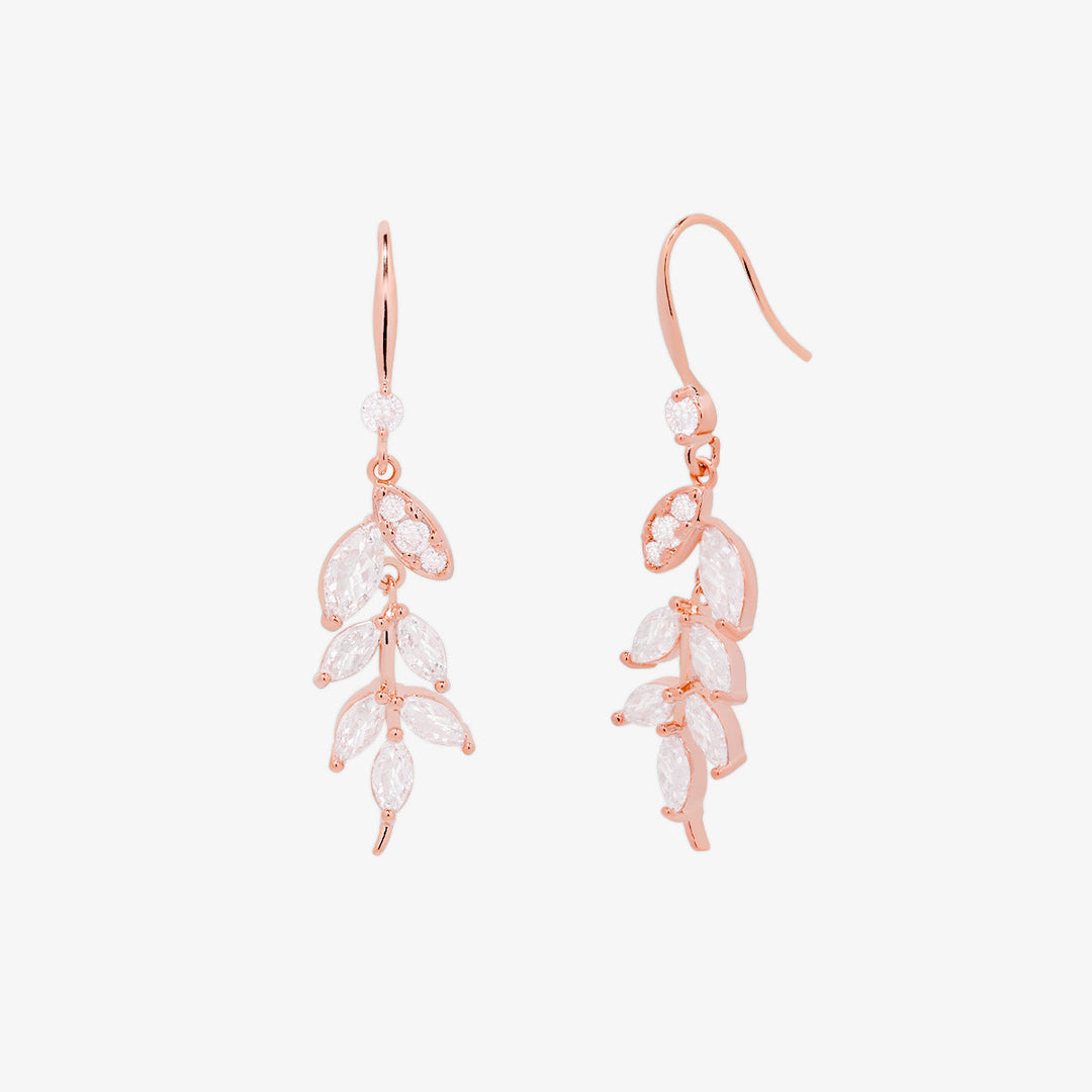 Vine drop hook earrings-6