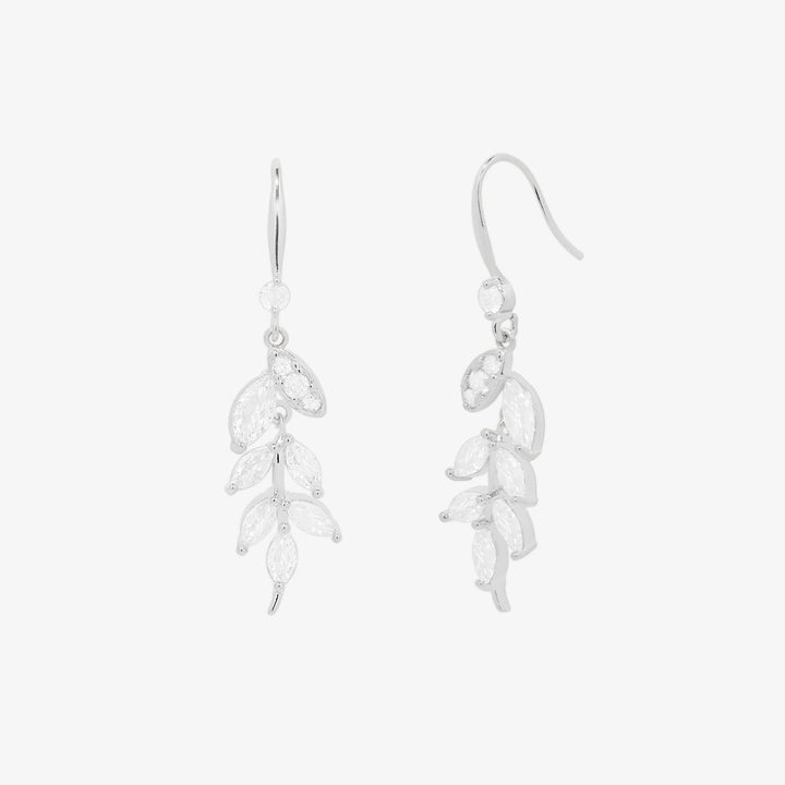 Vine drop hook earrings-5
