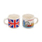 London Icons Set of 2 Porcelain Espresso Cups ECPS12