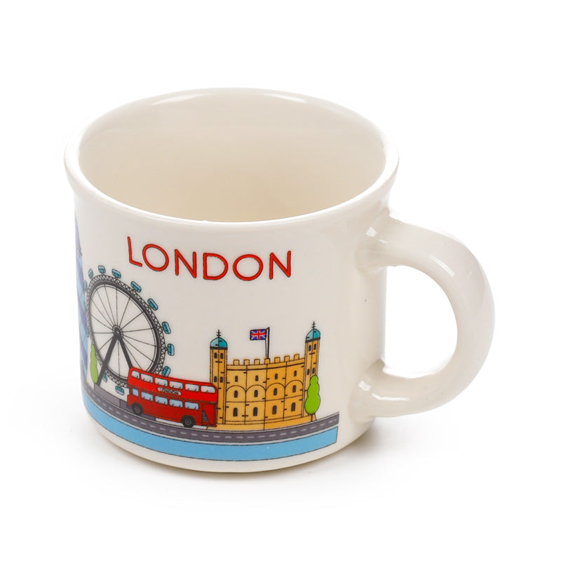 London Icons London Skyline Set of 2 Porcelain Espresso Cups ECPS13