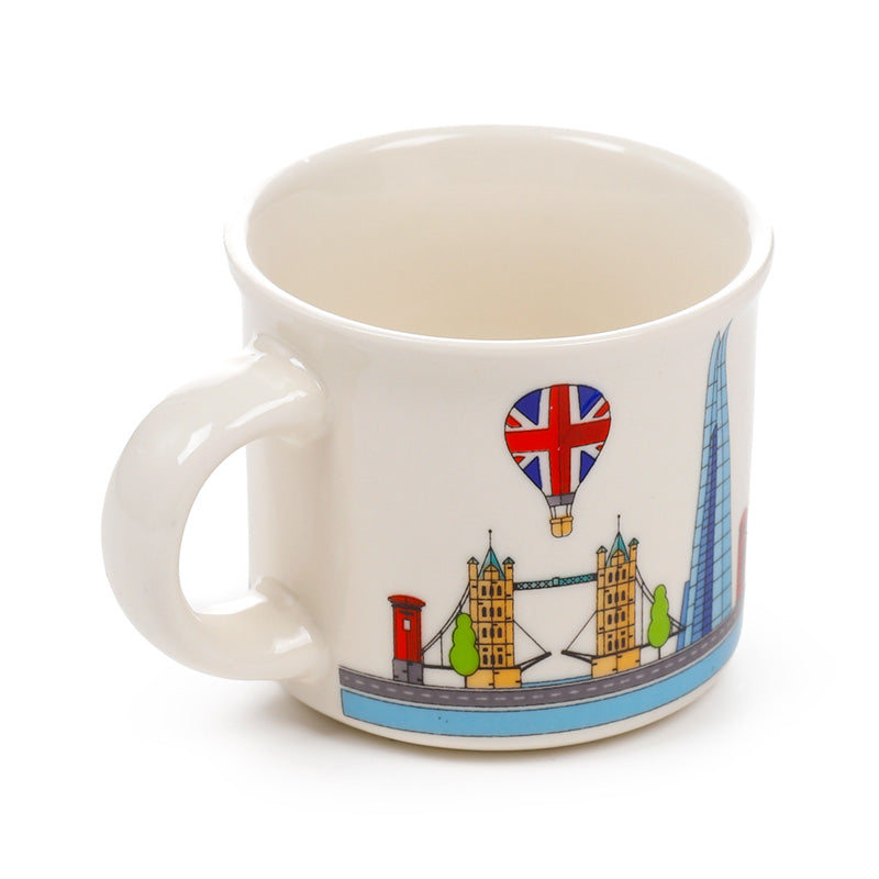 London Icons London Skyline Set of 2 Porcelain Espresso Cups ECPS13