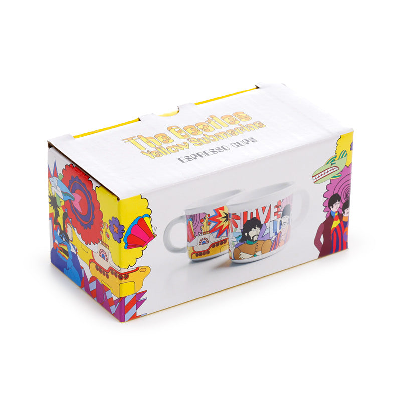 The Beatles Yellow Submarine Set of 2 Porcelain Espresso Cups 75ml ECPS19