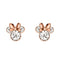Disney Mickey & Minnie Brass Pk Plt Mouse Birthstone (April) Earrings EF00469PAPRL.PA