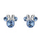 Disney Mickey & Minnie Silver Plated Brass December Birthstone Stud Sterling Earrings EF00469SDECL.PH