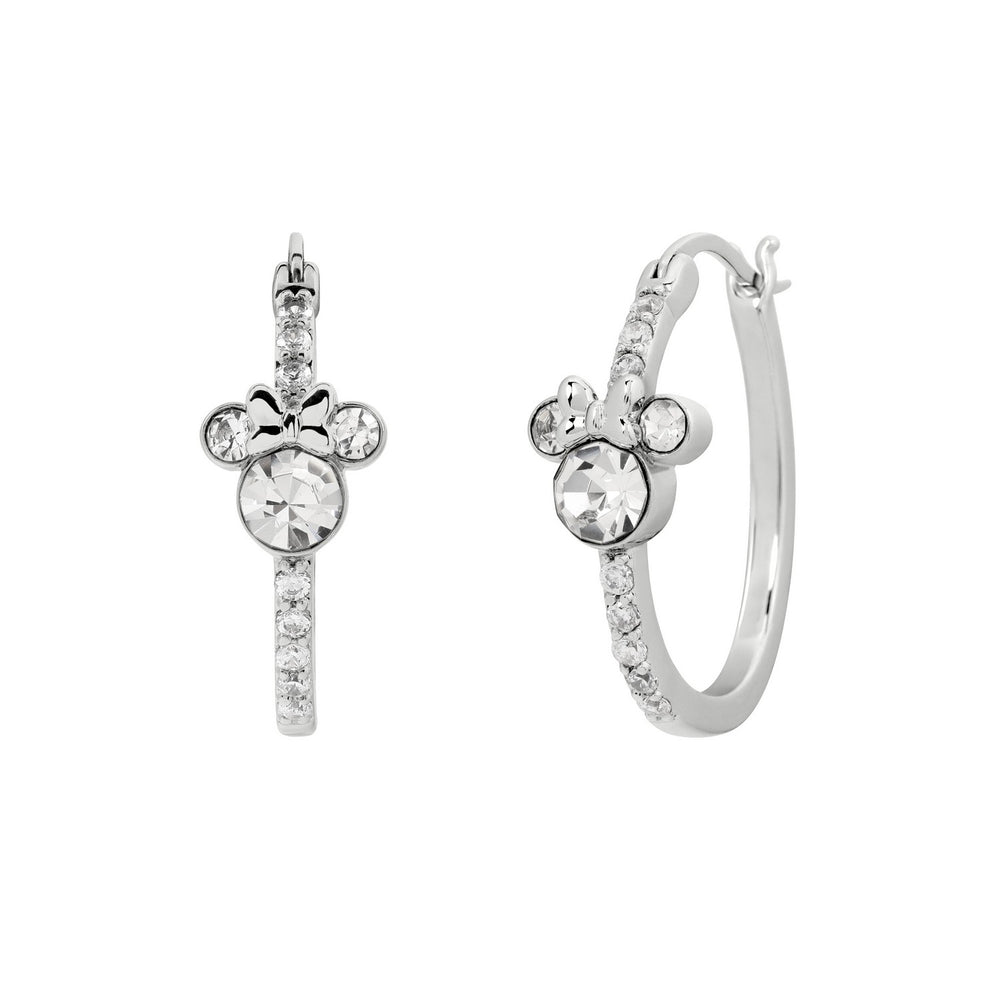 Minnie Mouse Silver Plated Stone Set Hoop Earrings EF00829RAPRL.PH