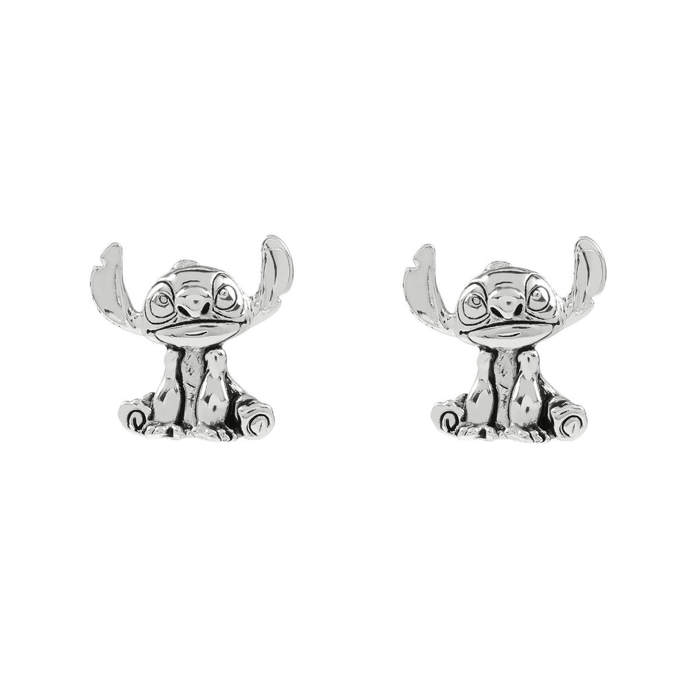 Stitch Silver Plated Stitch Stud Earrings EF00875SL.PH