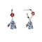 Disney Brass Stitch Dangle J Hoop Imitation Rhodium Earrings EF00973RL.PH