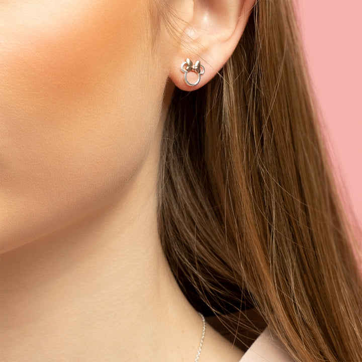 Brass Cut-Out Minnie Stud Earring EF01061TPL.PA