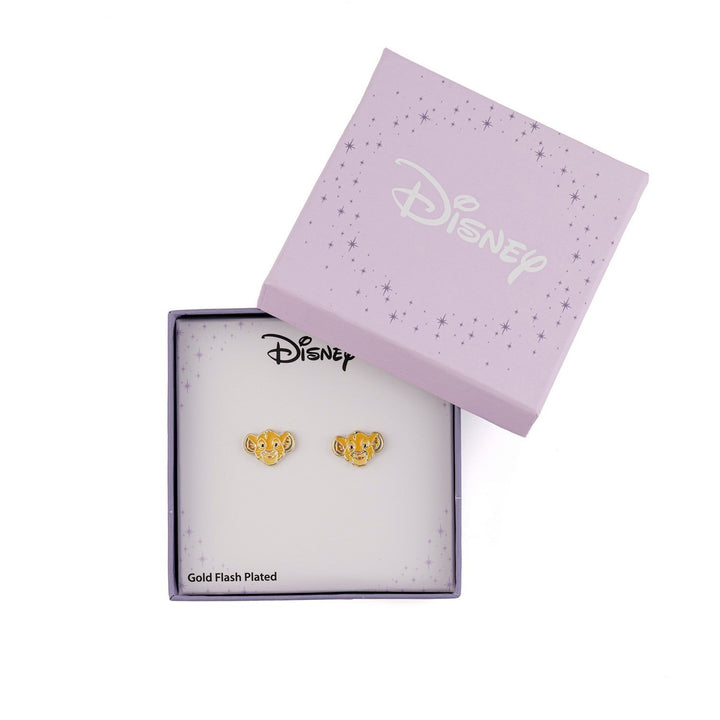 Disney Lion King Brass Yg Plt Simba Stud Yellow Earrings EF01444YRYL.PA