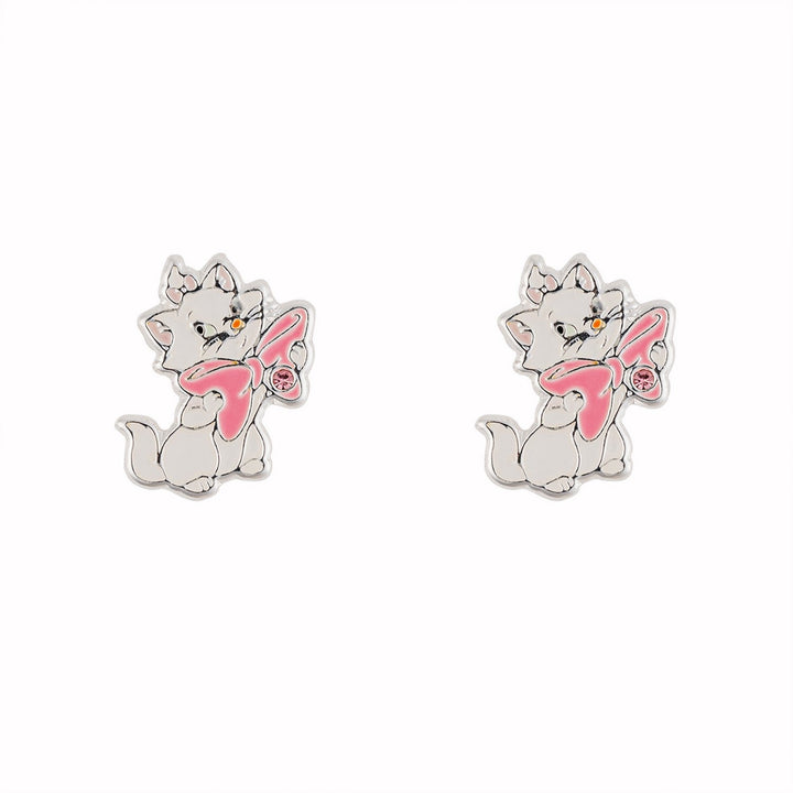 Disney Brass Slv Plt Marie Aristocats Stud Earrings EF01445SRPL.PA