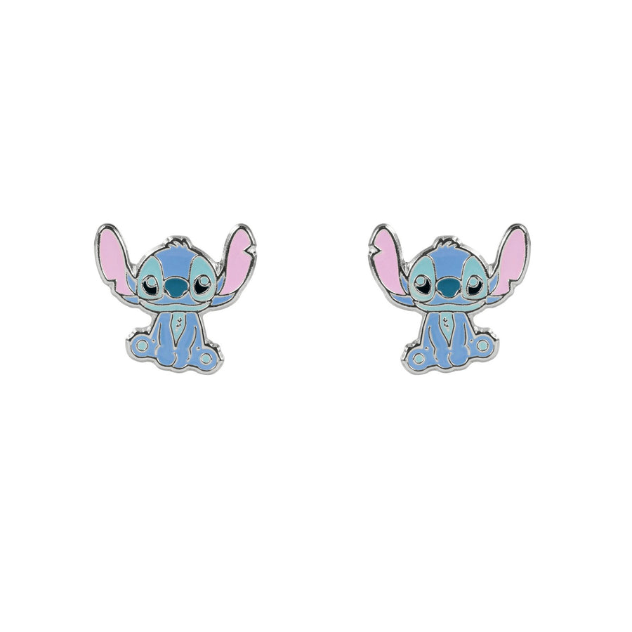 Stitch Brass Plated Enamel Earrings EF01461SL.PA