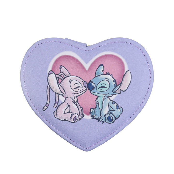 Disney Stitch & Angel Zip Up Love Heart Jewellery Box With W/Imitation Rhod Plt - Eh00073Rl.Ph Vz703053L.Ph Earrings EH00073RL.PH-SET