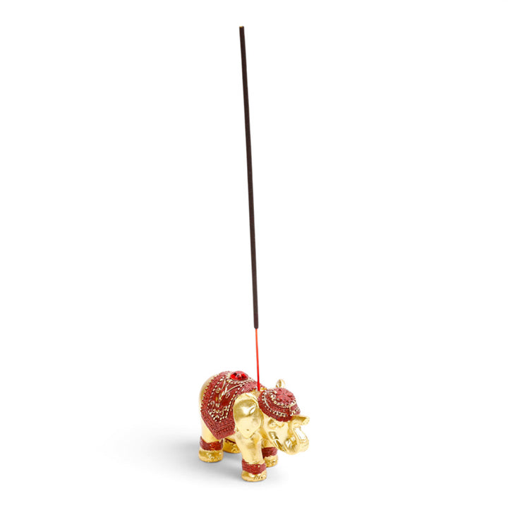 Metallic Glitter Lucky Elephant Incense Stick Holder ELE08