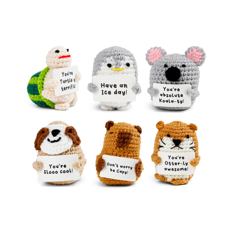 Positive Emotional Support Crochet Animals Mix 1 EMO01