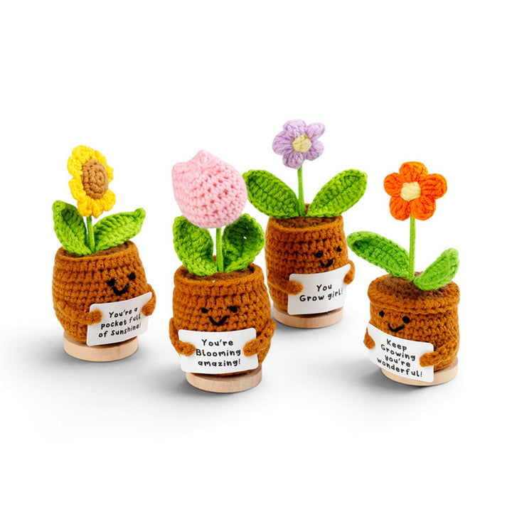 Positive Emotional Support Crochet Flowers EMO03