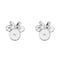 Disney Mickey & Minnie Sterling Silver 925 Mouse April Birthstone Earrings ES00028SAPRL.PH
