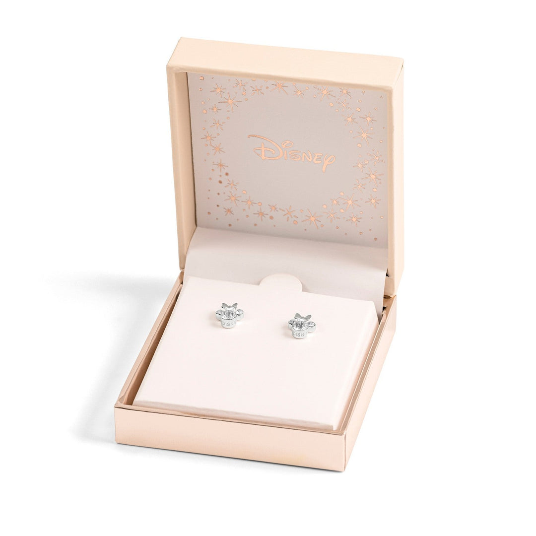 Disney Mickey & Minnie Sterling Silver 925 Mouse April Birthstone Earrings ES00028SAPRL.PH