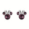 Disney Mickey & Minnie Sterling Silver 925 Mouse February Birthstone Earrings ES00028SFEBL.PH