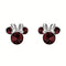Disney Mickey & Minnie Sterling Silver 925 Mouse January Birthstone Earrings ES00028SJANL.PH