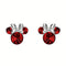 Disney Mickey & Minnie Sterling Silver 925 Mouse July Birthstone Red Earrings ES00028SJUYL.PH