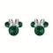 Disney Mickey & Minnie Sterling Silver 925 Mouse May Birthstone Green Earrings ES00028SMAYL.PH