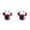 Disney Mickey & Minnie Sterling Silver 925 Mouse October Birthstone Pink Earrings ES00028SOCTL.PH