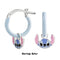 Disney Sterling Silver 925 Stitch Enamel Huggie Earings Charm ES00100SL.PH