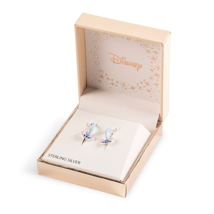 Disney Sterling Silver 925 Stitch Enamel Huggie Earings Charm ES00100SL.PH