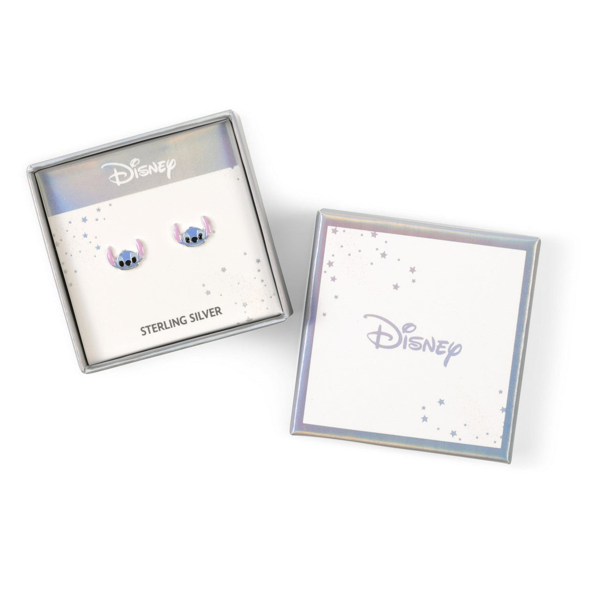 Disney Sterling Silver 925 Stitch Enamel Fill Stud Earrings ES00101SL.PH