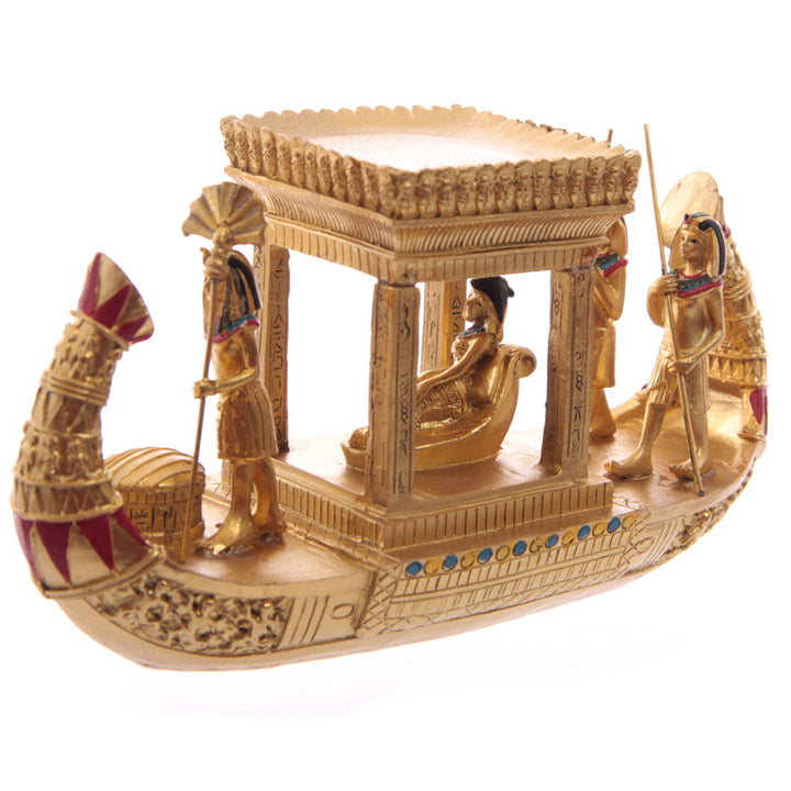 Golden Egyptian Canopy Boat ESP12