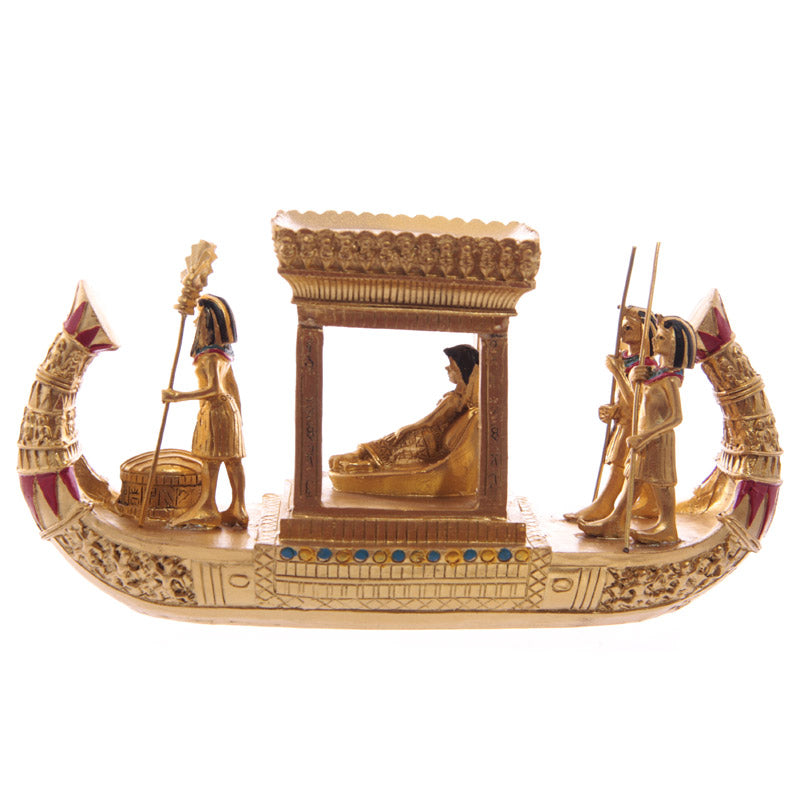 Golden Egyptian Canopy Boat ESP12