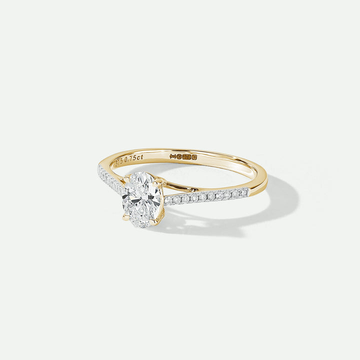 Elena | 9ct Yellow Gold 0.75ct tw Lab Grown Diamond Ring-2