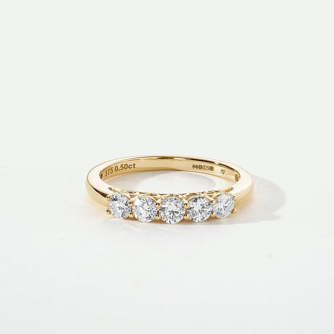 Elsie | 9ct Yellow Gold 0.50ct tw Lab Grown Diamond Ring