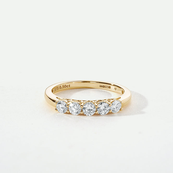 Elsie | 9ct Yellow Gold 0.50ct tw Lab Grown Diamond Ring