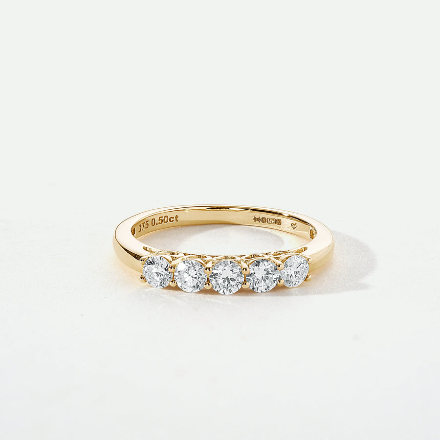 Elsie | 9ct Yellow Gold 0.50ct tw Lab Grown Diamond Ring