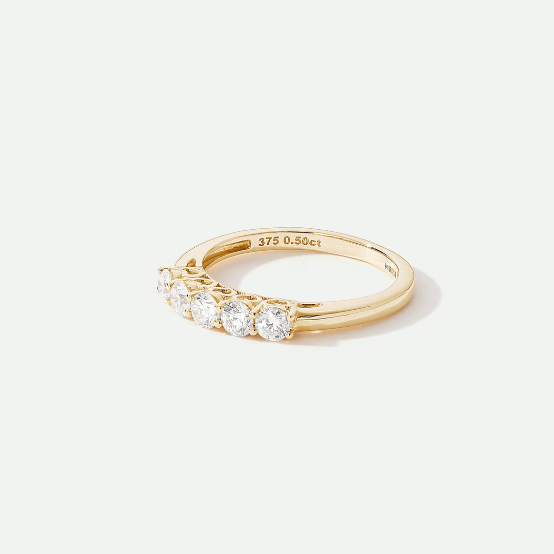 Elsie | 9ct Yellow Gold 0.50ct tw Lab Grown Diamond Ring