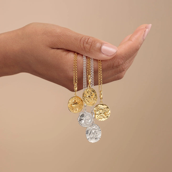 Engraved Gold Plated Capricorn Zodiac Charm CGCAP