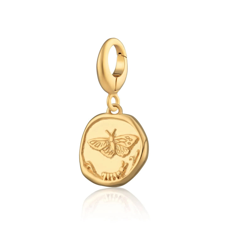 Engraved Gold Plated Manifest Change Charm CGMANCH