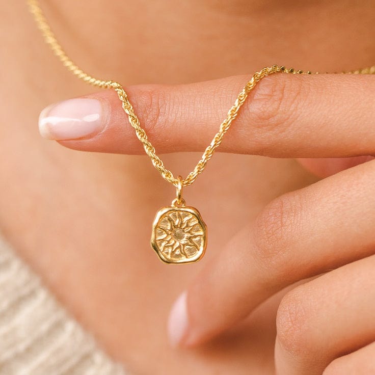 Engraved Gold Plated Manifest Energy Necklace CNGMANEN-TWIST-1