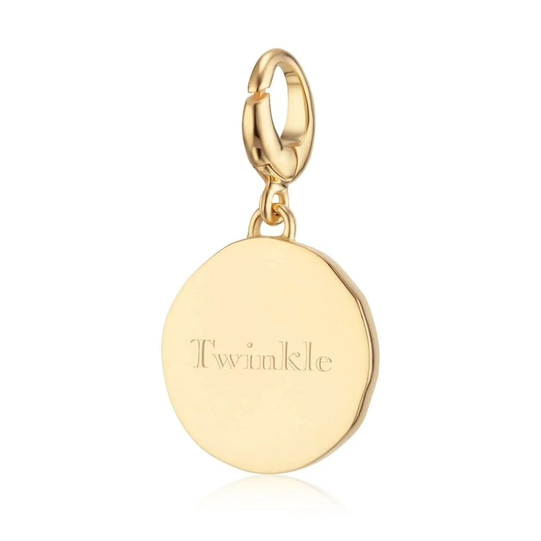 Engraved Gold Plated North Star Charm VCGNSTR