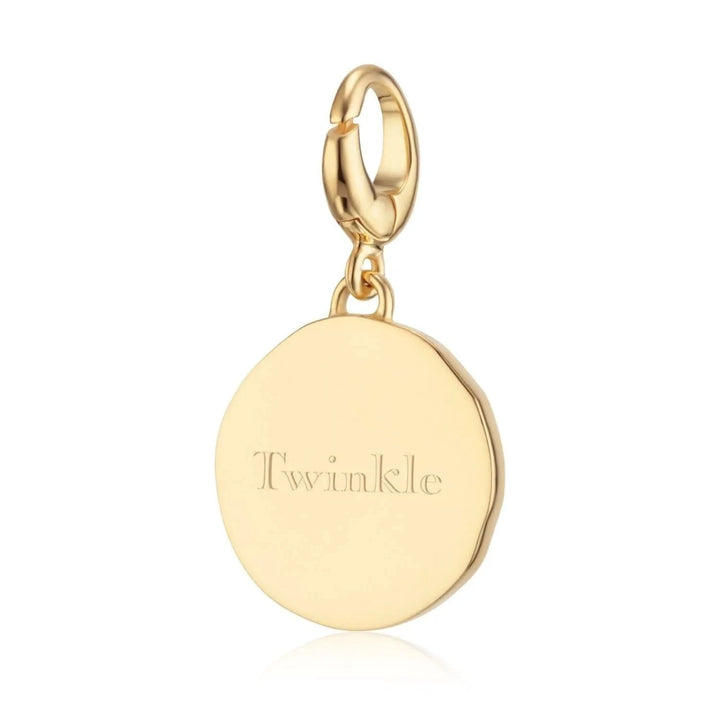 Engraved Gold Plated North Star Charm VCGNSTR