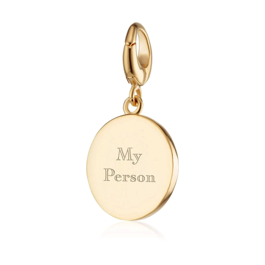 Engraved Gold You Have My Heart Disc Charm VCGLVD