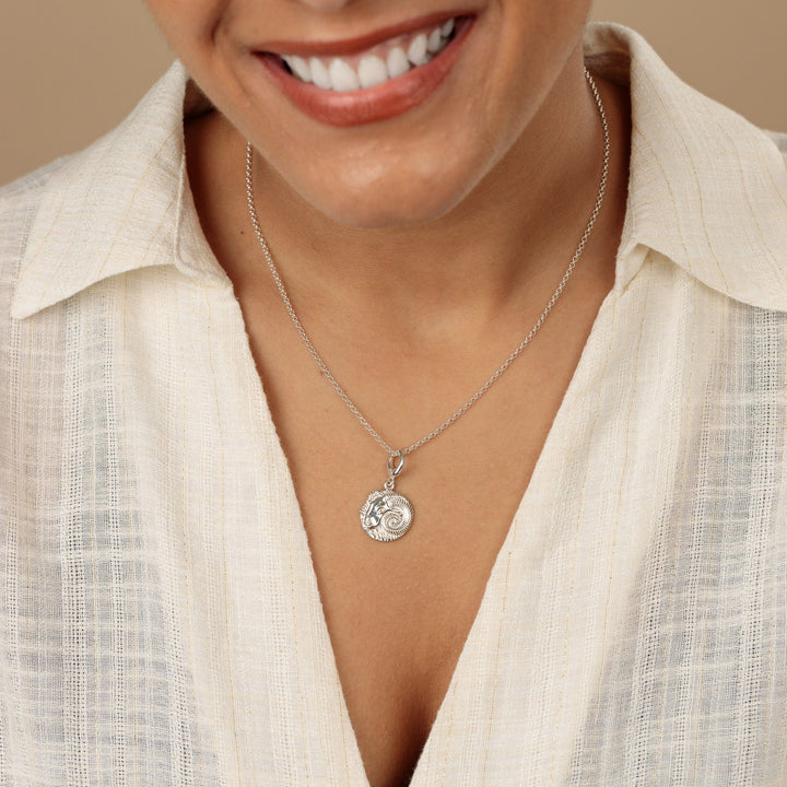 Engraved Silver Aries Zodiac Necklace CNSARI-1