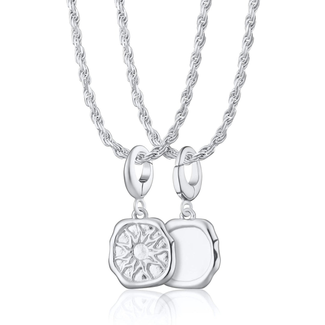 Engraved Silver Manifest Energy Necklace CNSMANEN-TWIST-1