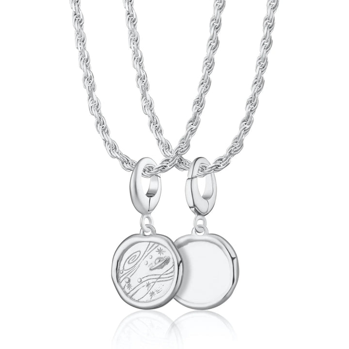 Engraved Silver Manifest Trust Necklace CNSMANTR-TWIST-1