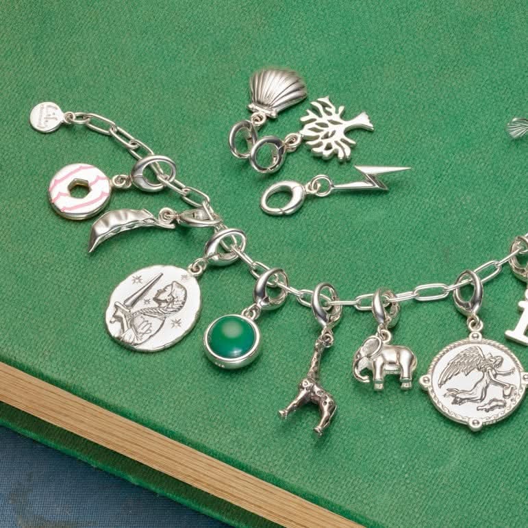 Engraved Silver Virgo Zodiac Charm CSVIR