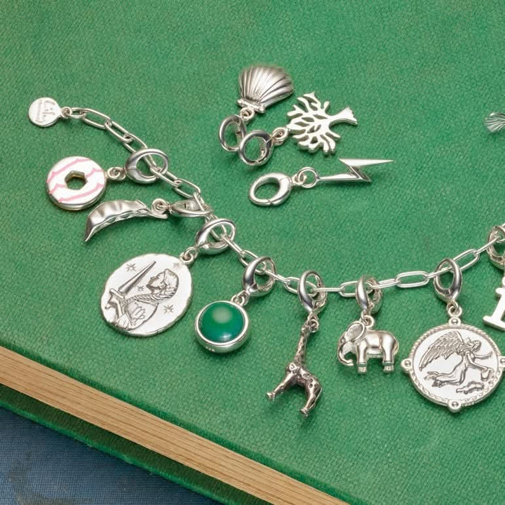 Engraved Silver Virgo Zodiac Charm CSVIR
