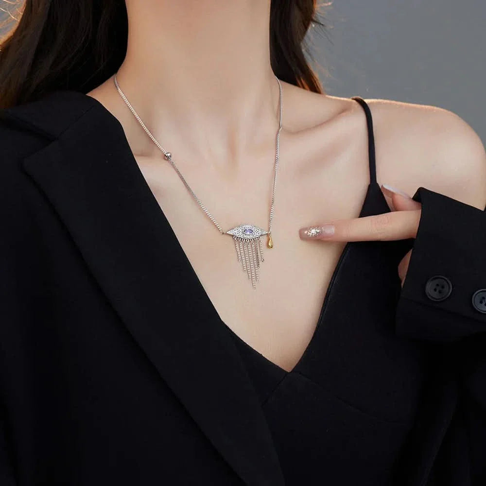 Evil's Eye Silver necklace