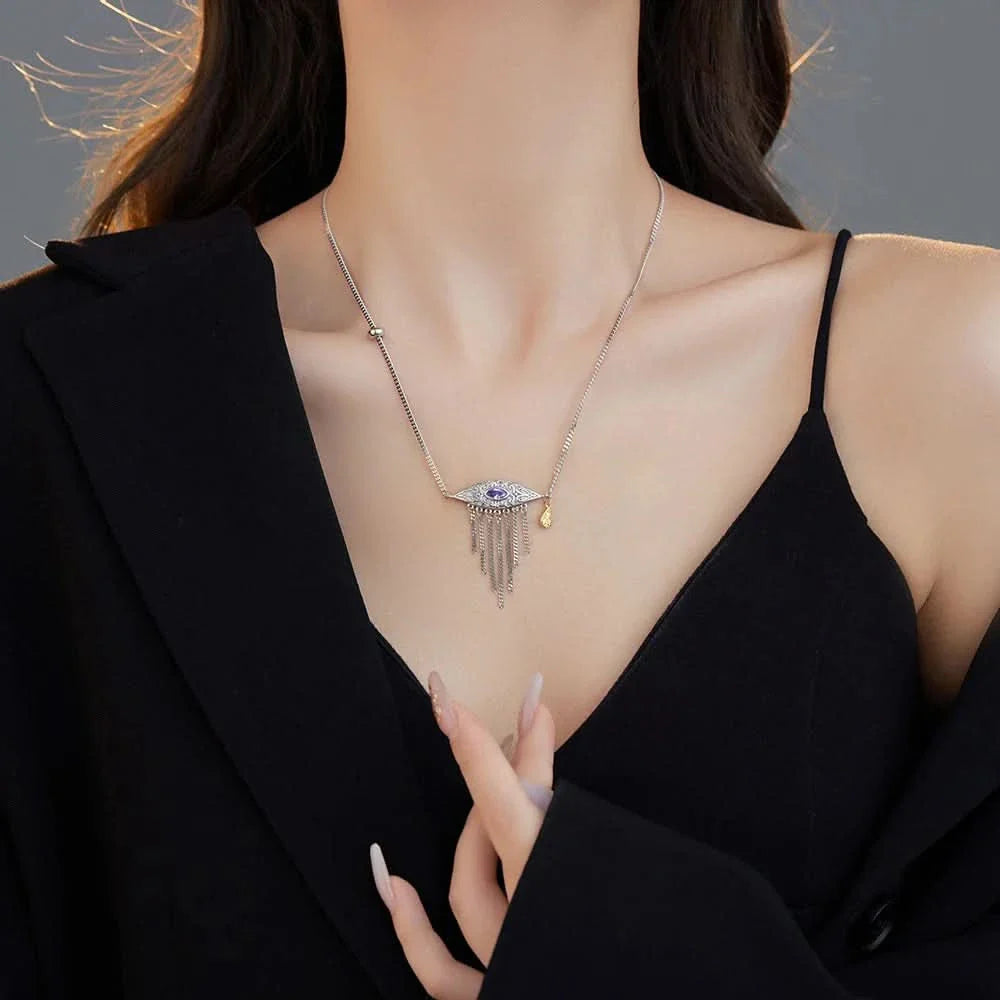 Evil's Eye Silver necklace